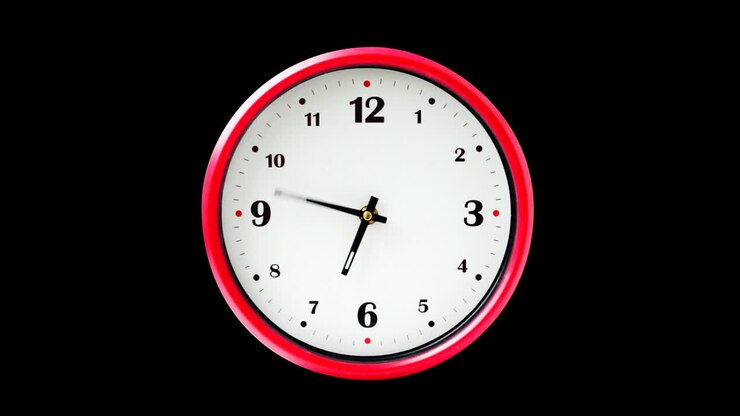 Shooting of hours. Time lapse. Alpha channel included. Shooting of the dial of hours