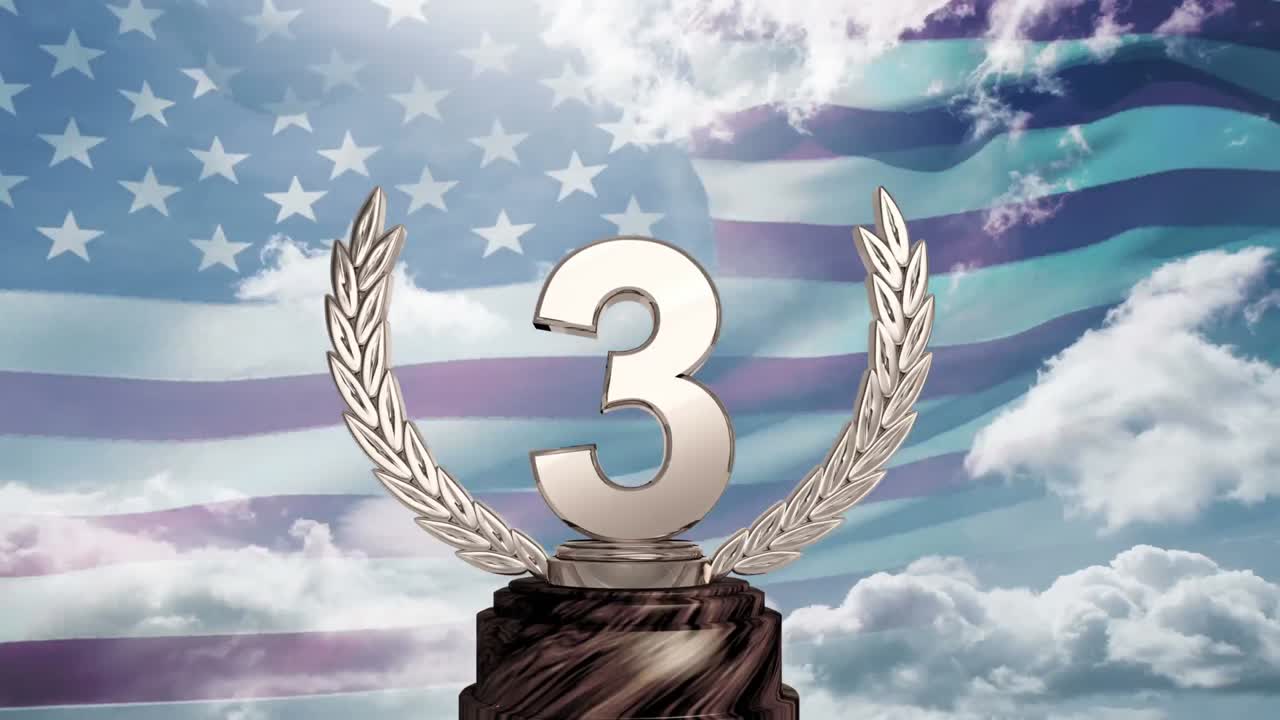 vídeo de la bandera estadounidense