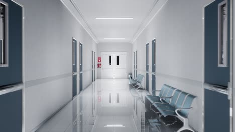 empty hospital corridor at night