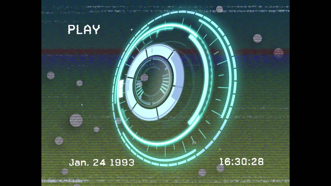 animación del escaneo del alcance y el procesamiento de datos en la pantalla