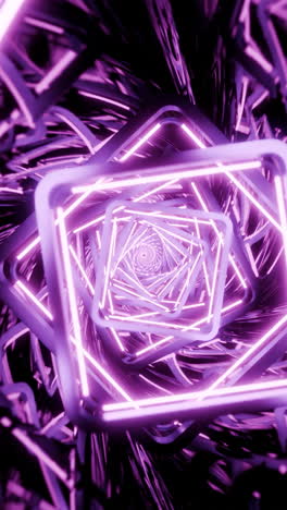 abstract purple neon tunnel