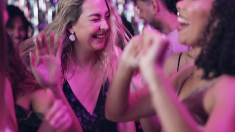 friends celebrating at a nightclub