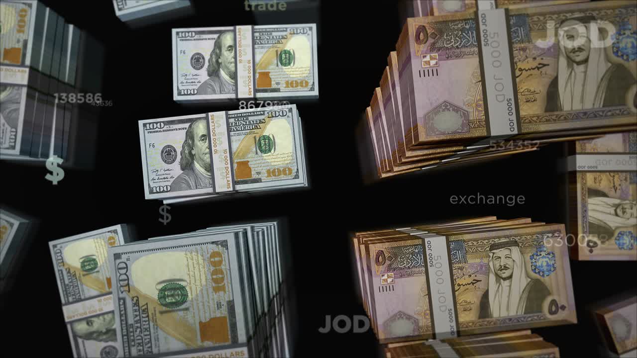 американский доллар и иорданский динар обмен денег цикл анимации