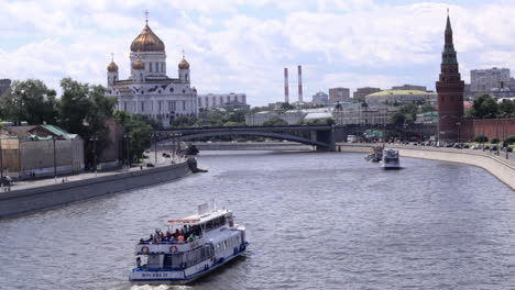 moscow cityscape panning