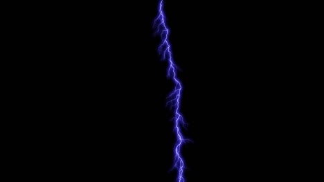 lightning strikes on black background