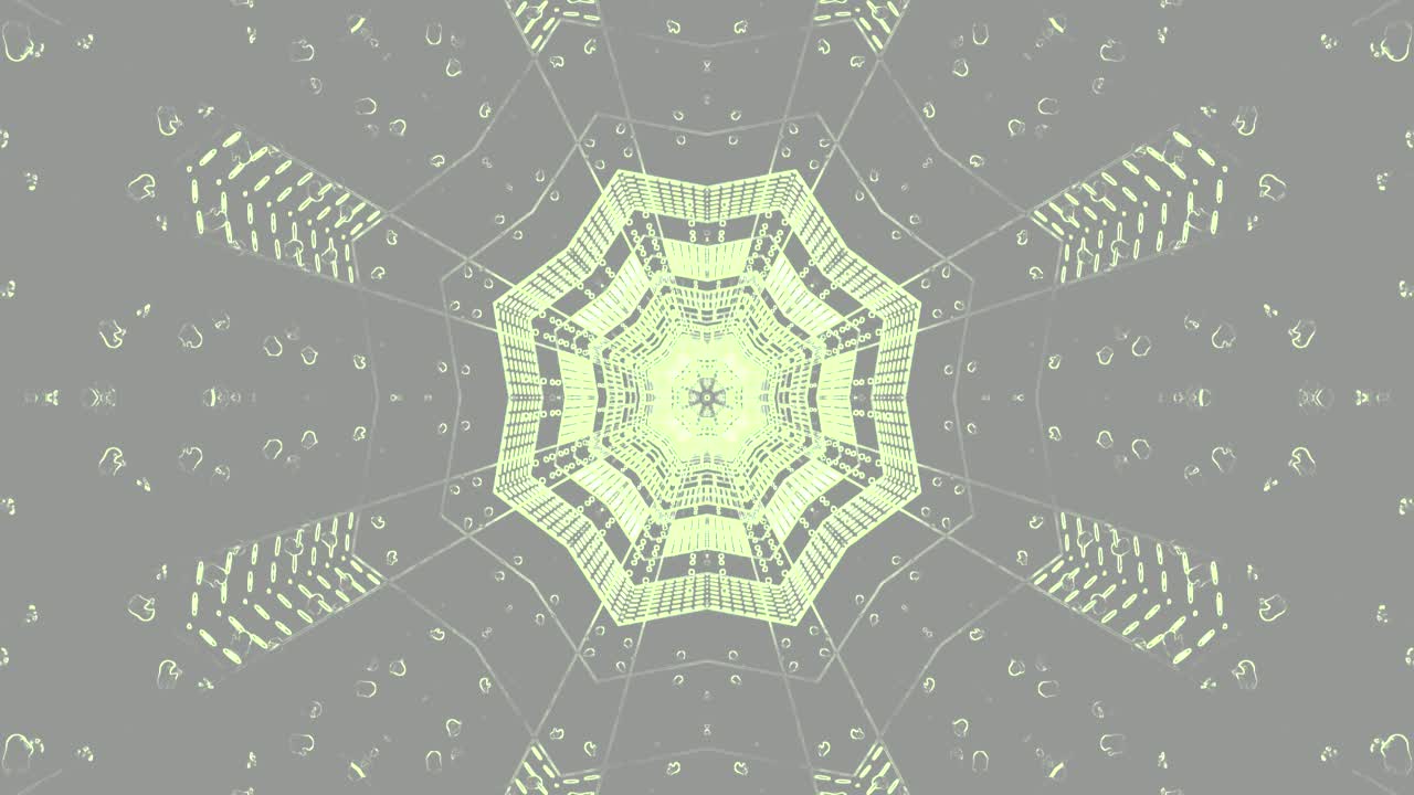 This seamless looping visual features a mesmerizing tunnel effect, drawing the viewer into a dynamic and colorful space, perfect for screensaver display