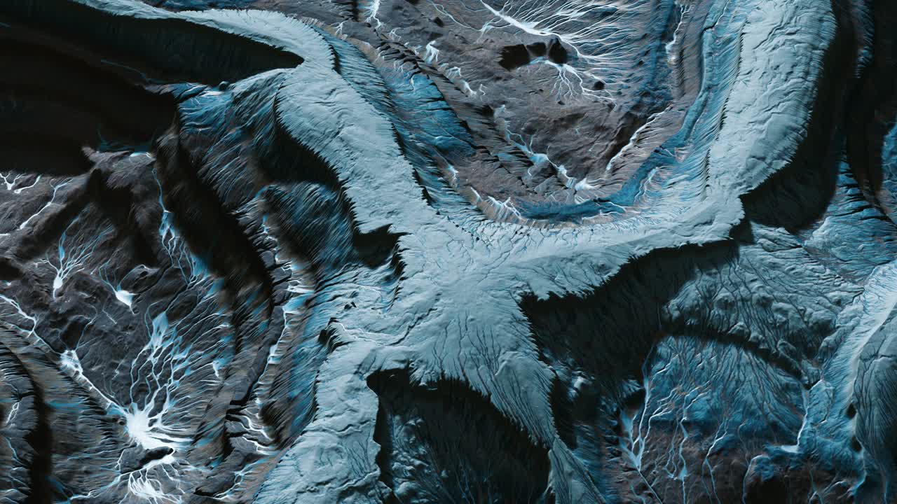 vista del paisaje del planeta alienígena