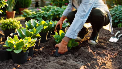 mujer jardineria