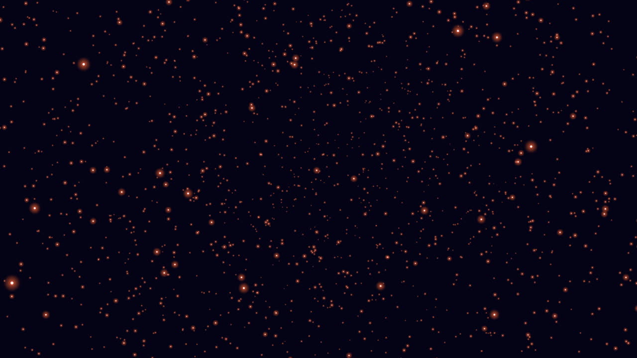 volar campo de estrellas coloridas con color neón en galaxia oscura