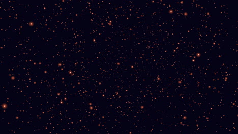 fly colorful stars field with neon color in dark galaxy