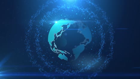 Red-Cibernética-De-Tecnología-De-Globo-Digital-Azul