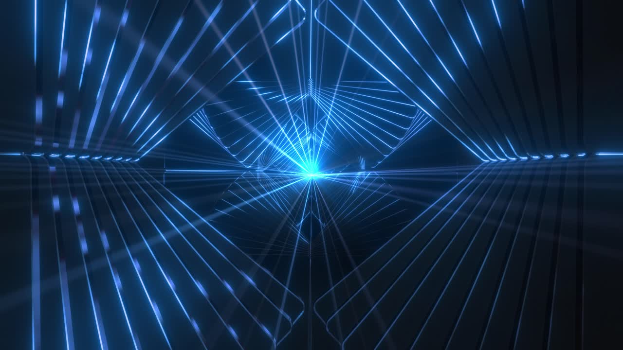 Abstract Glowing Tunnel