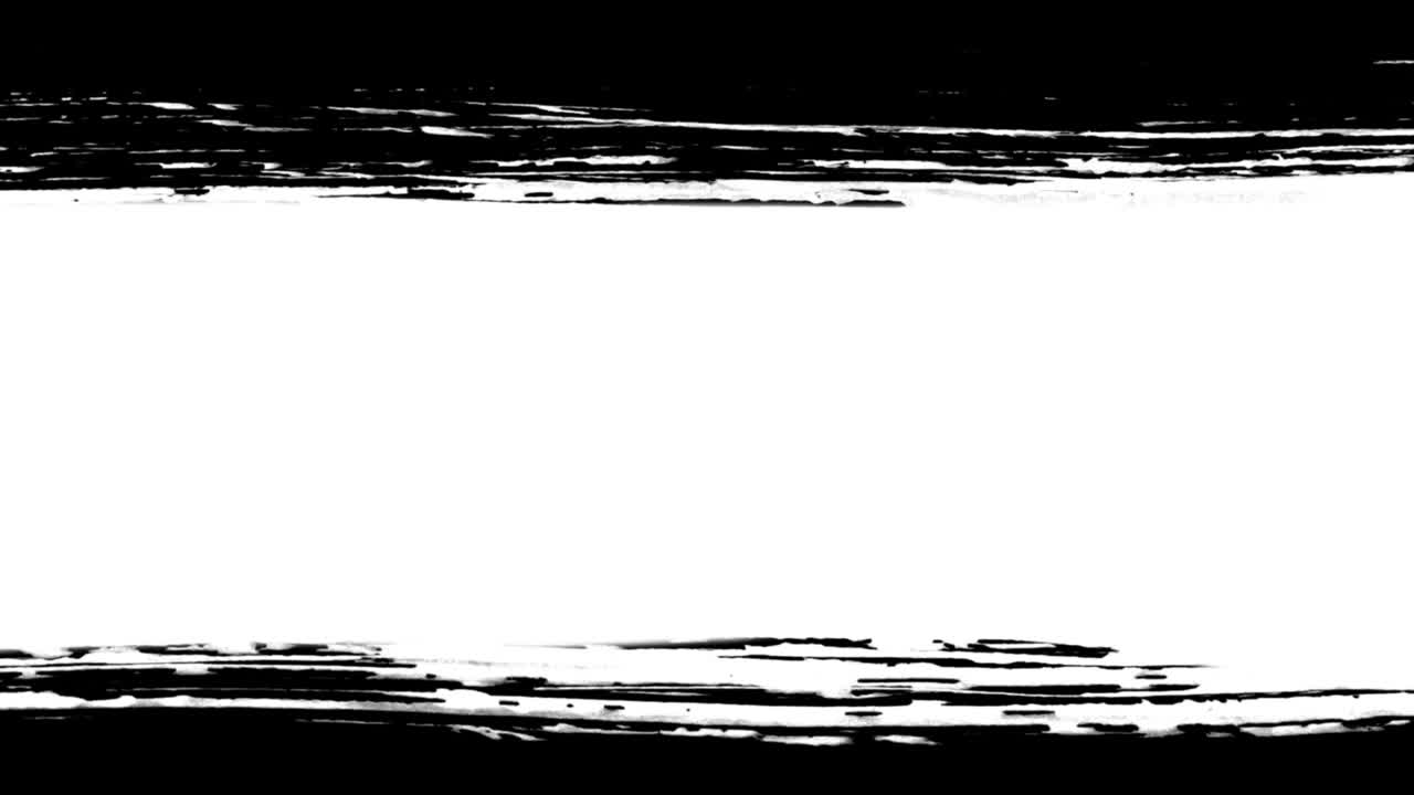 Dynamic Black and White Ink Brush Stroke Transition