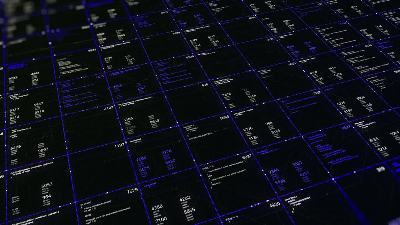 visualización de código de computadora abstracto