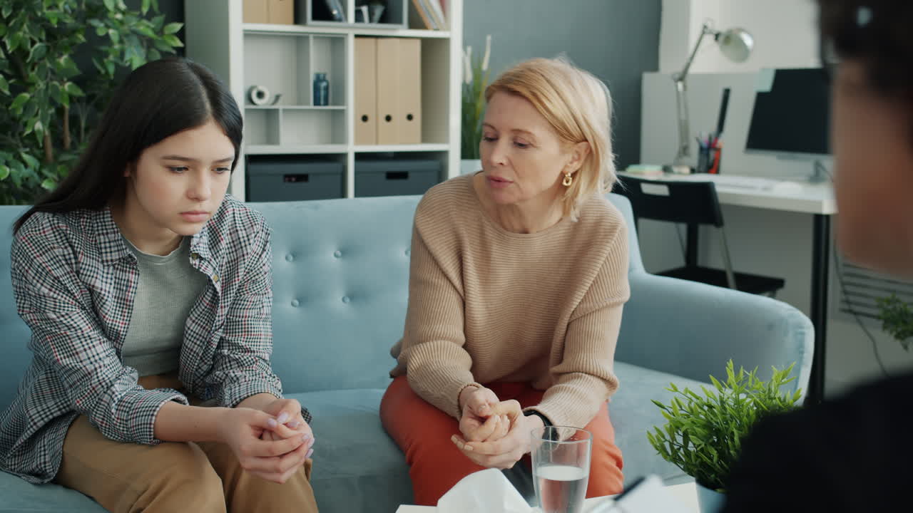 Mother and Daughter Therapy Session