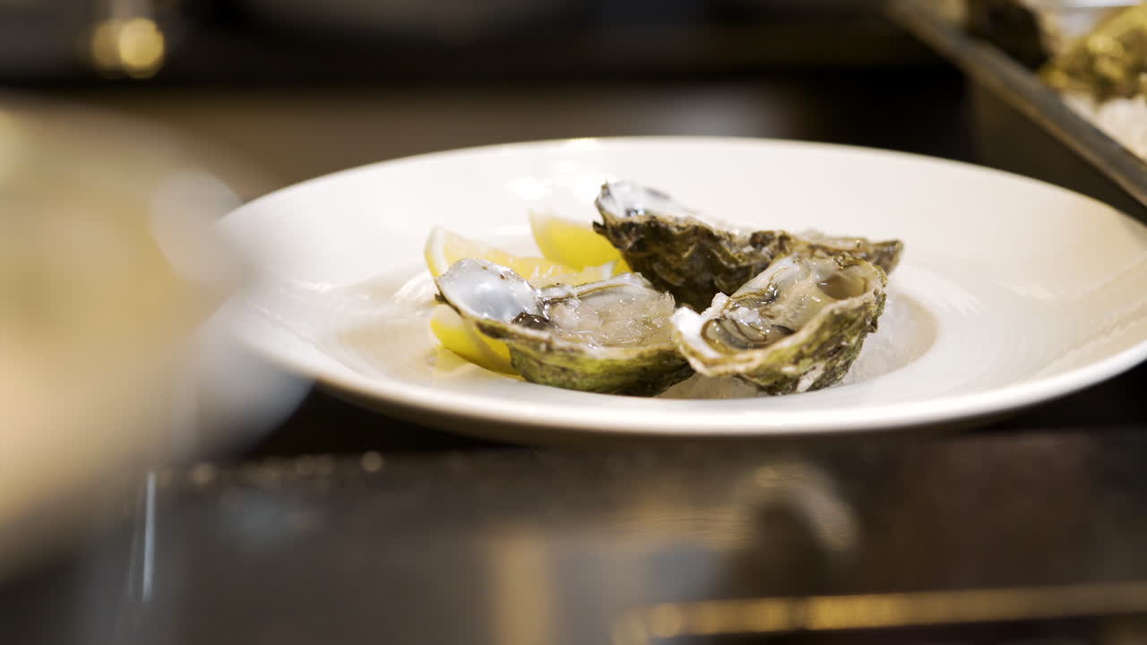Close Up Of Oysters Ready Dish 1
