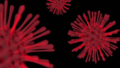 Animación-3d-Del-Virus-Rojo