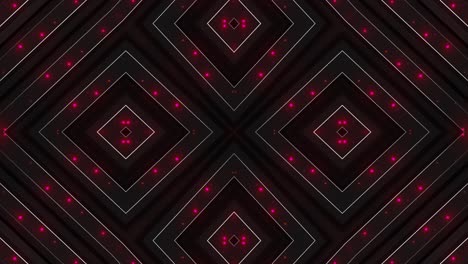 Abstract Geometric Pattern with Red Light
