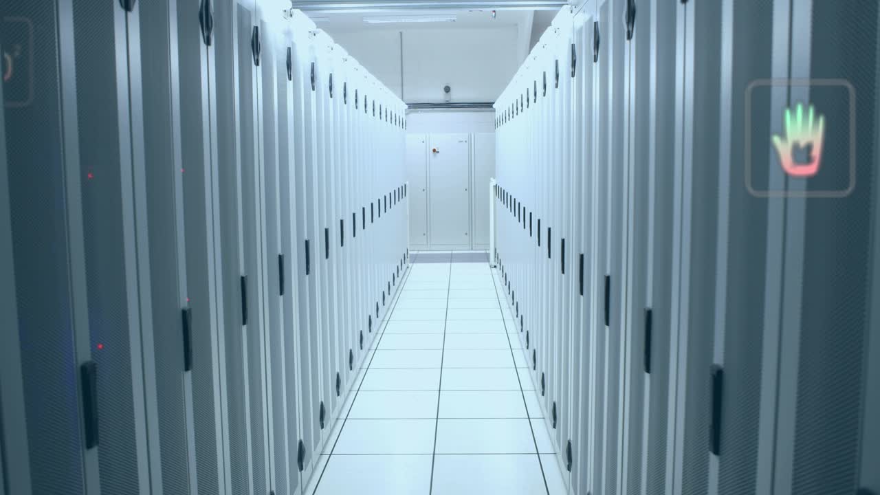 Animation of data processing over computer servers