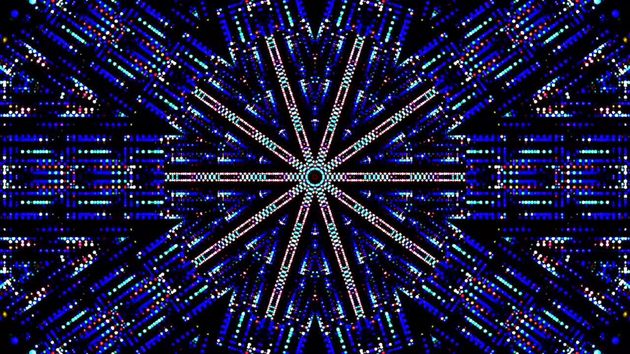 líneas brillantes que establecen el movimiento de la onda, coloridas, sobre un fondo negro