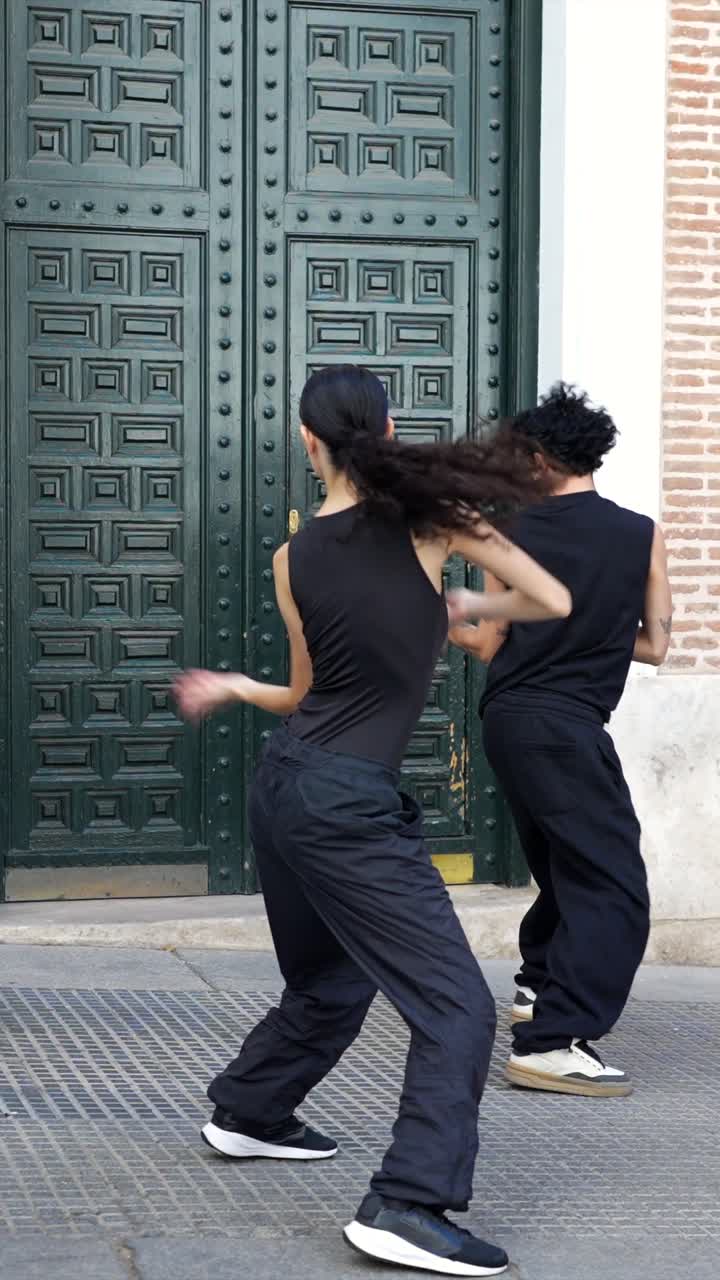 Street Dancers Perform Urban Choreography