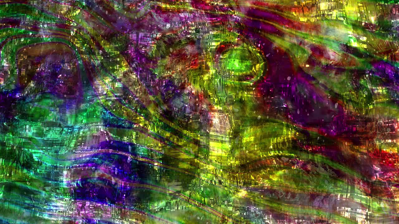 animación abstracta, fondo líquido, hermosa película de pintura digital, película de fondo abstracta, animación caleidoscopio video de stock