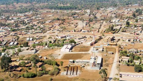 Vista-Aérea-De-La-Zona-Rural-De-Kenia--Loitokitok-Suburbs-De-Nairobi,-Kenia