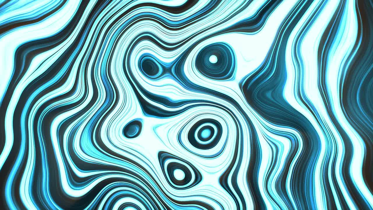 Abstract Blue Swirls and Lines Background