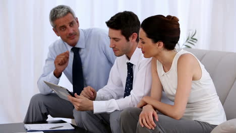 Business-people-on-couch