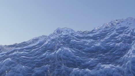 ocean waves in close up