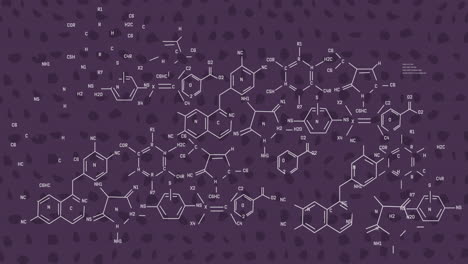 animation of scientific data processing over dark background