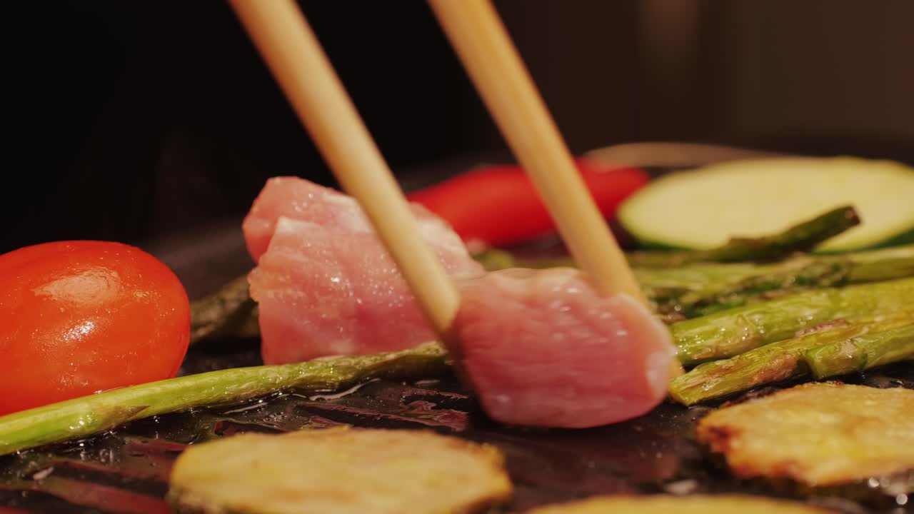 French Swiss or Spanish restaurant with traditional tapas food, Spanish cuisine, delicious tapas and cheese plate, bruschetta with cheese, olives dry tomatoes and tasty sandwich bar appetizer, buffet