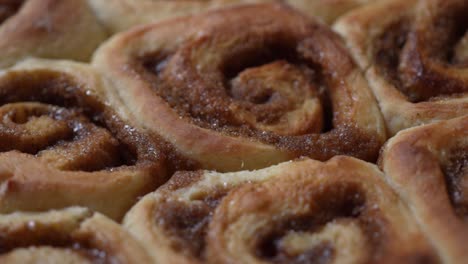 Close-up,-isolated-view-of-homemade-freshly-baked-cinnamon-rolls---tantalizingly-YUMMY