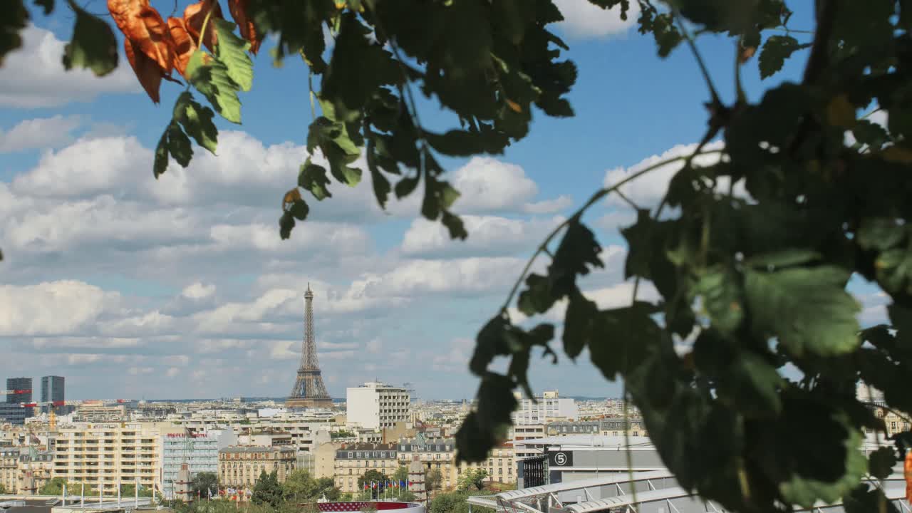 Paris summer skyline, the Eiffel Tower