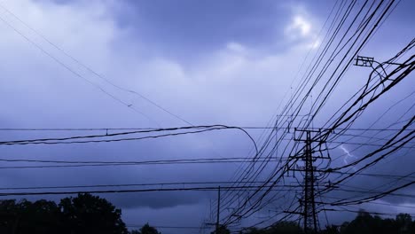 lightning strike during a storm