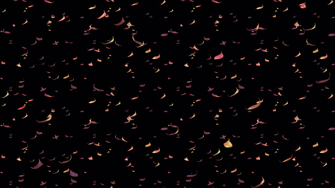 가을 잎은 알파와 함께 떨어지는 루프 타일