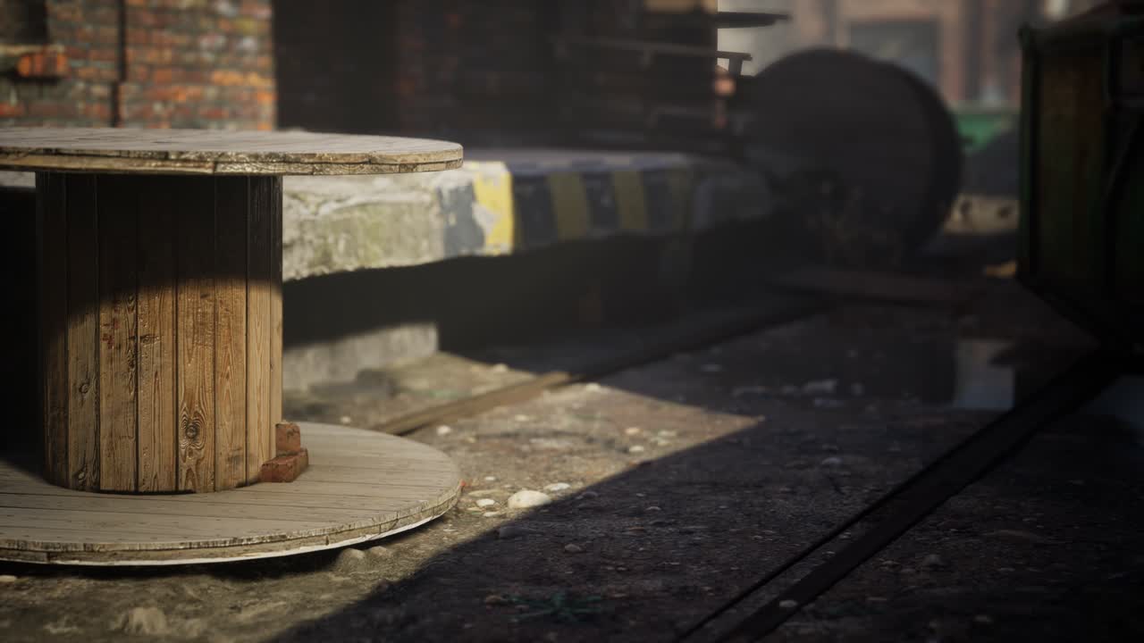 코로나바이러스 코로나19 전염병으로 인해 버려진 공장이 비어 있습니다.