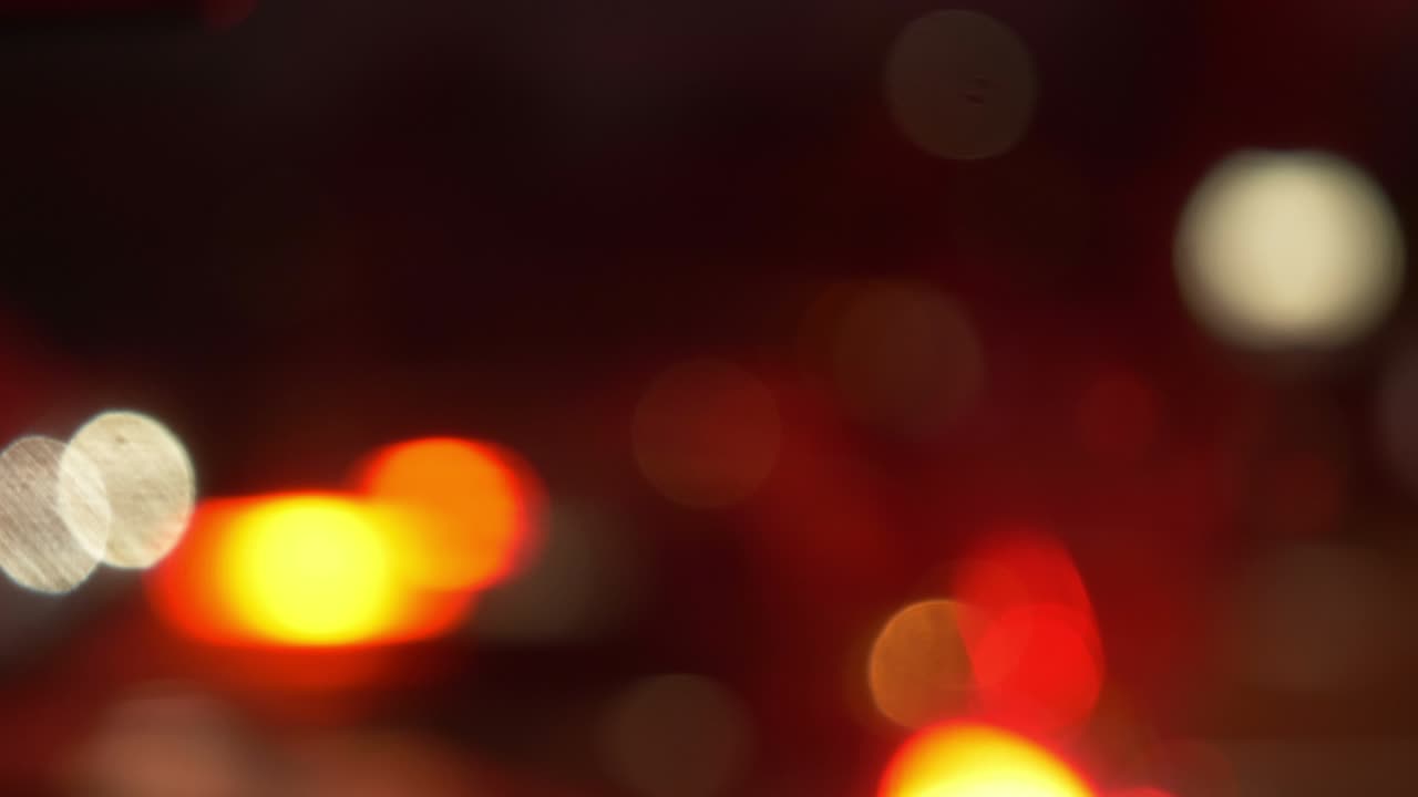 luces de bokeh coloridas en 4k movimiento lento 60 fps