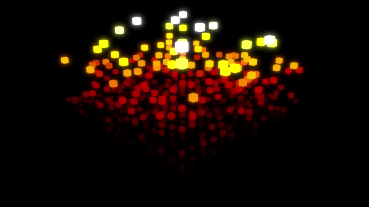 Abstract 3D cubic equalizer. 3D rendering animation
