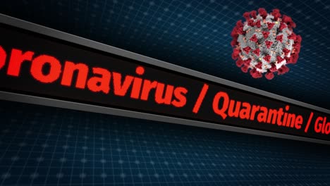 banner de noticias de última hora del coronavirus covid19