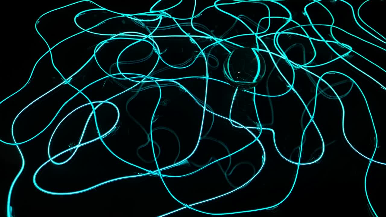 reflejo de un patrón de textura abstracta con luz en una bola de cristal