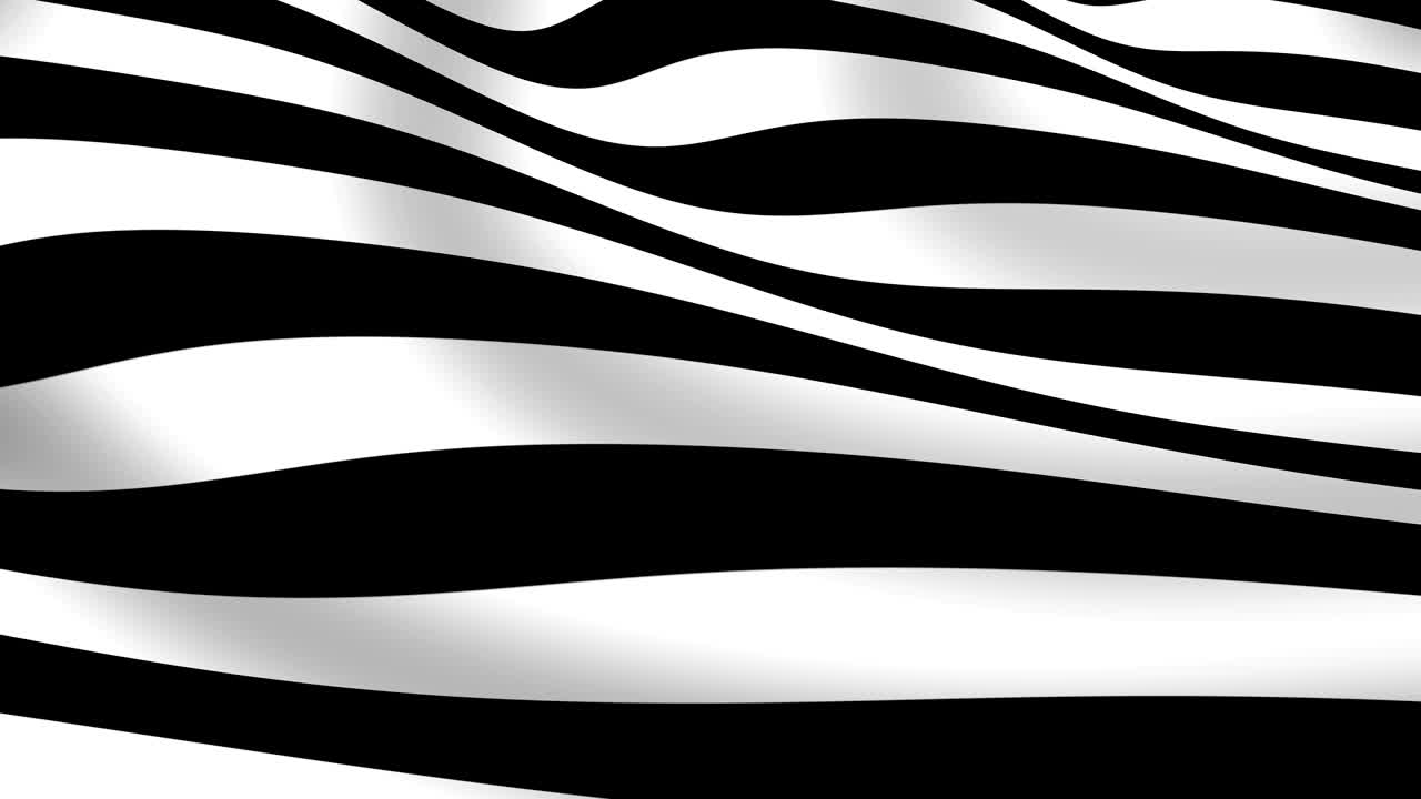 la tela de seda a rayas forma hermosos pliegues en el aire en cámara lenta.