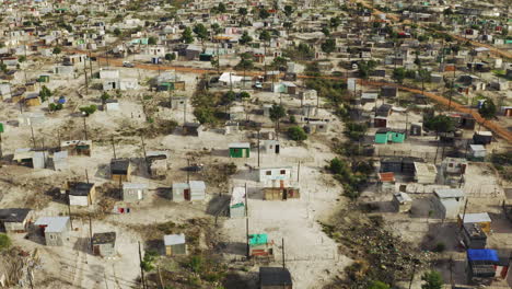 vista aérea del asentamiento informal