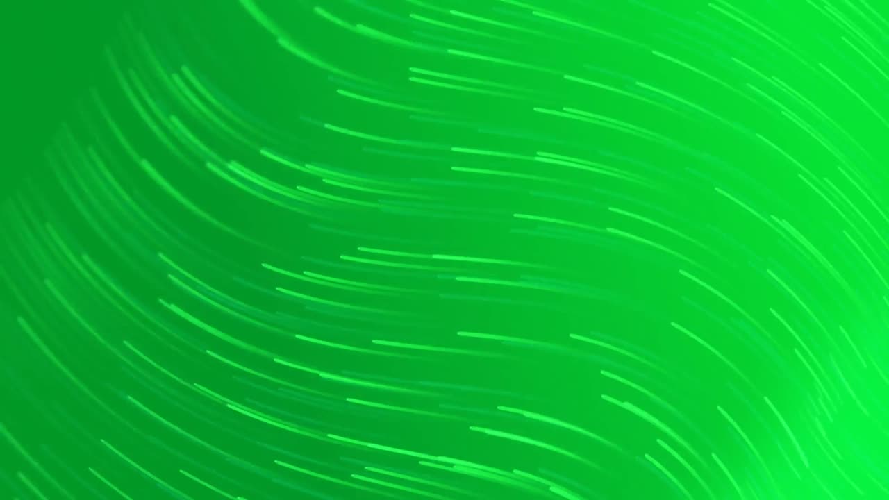Premium stock video - Animation of light green lines moving on green ...