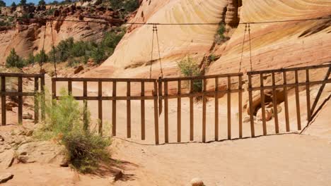 water fence that is used to slow water in flash flood areas