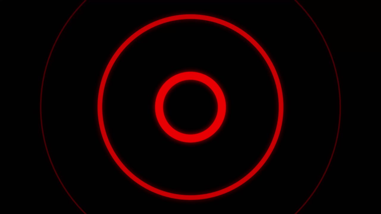 Red Circles on Black Background