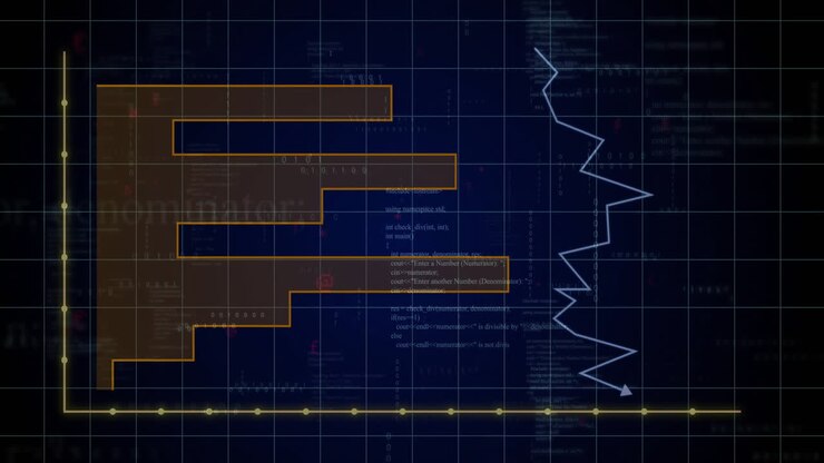 Animation of data processing over diagram