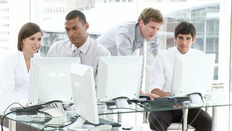 young people working in an office