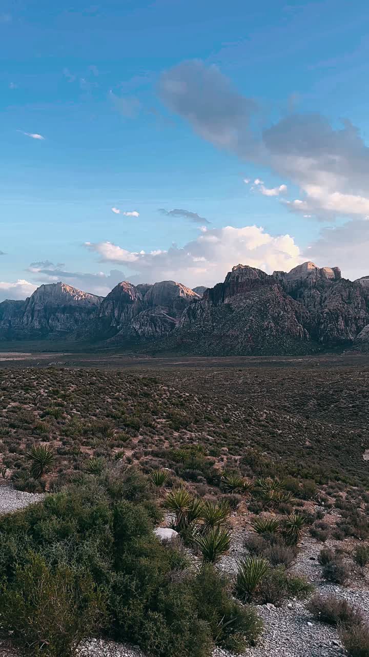 vista del paisaje de montaña del desierto