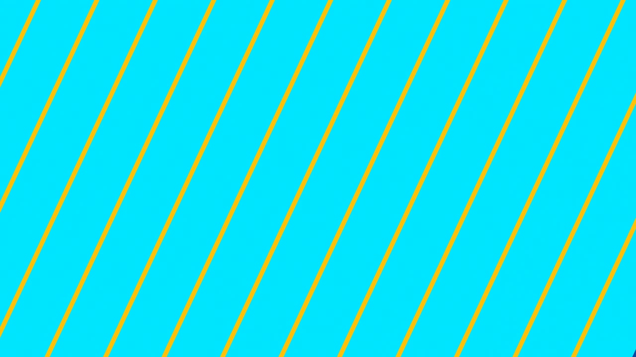 Abstract Motion Background with Diagonal Cyan and Yellow Lines